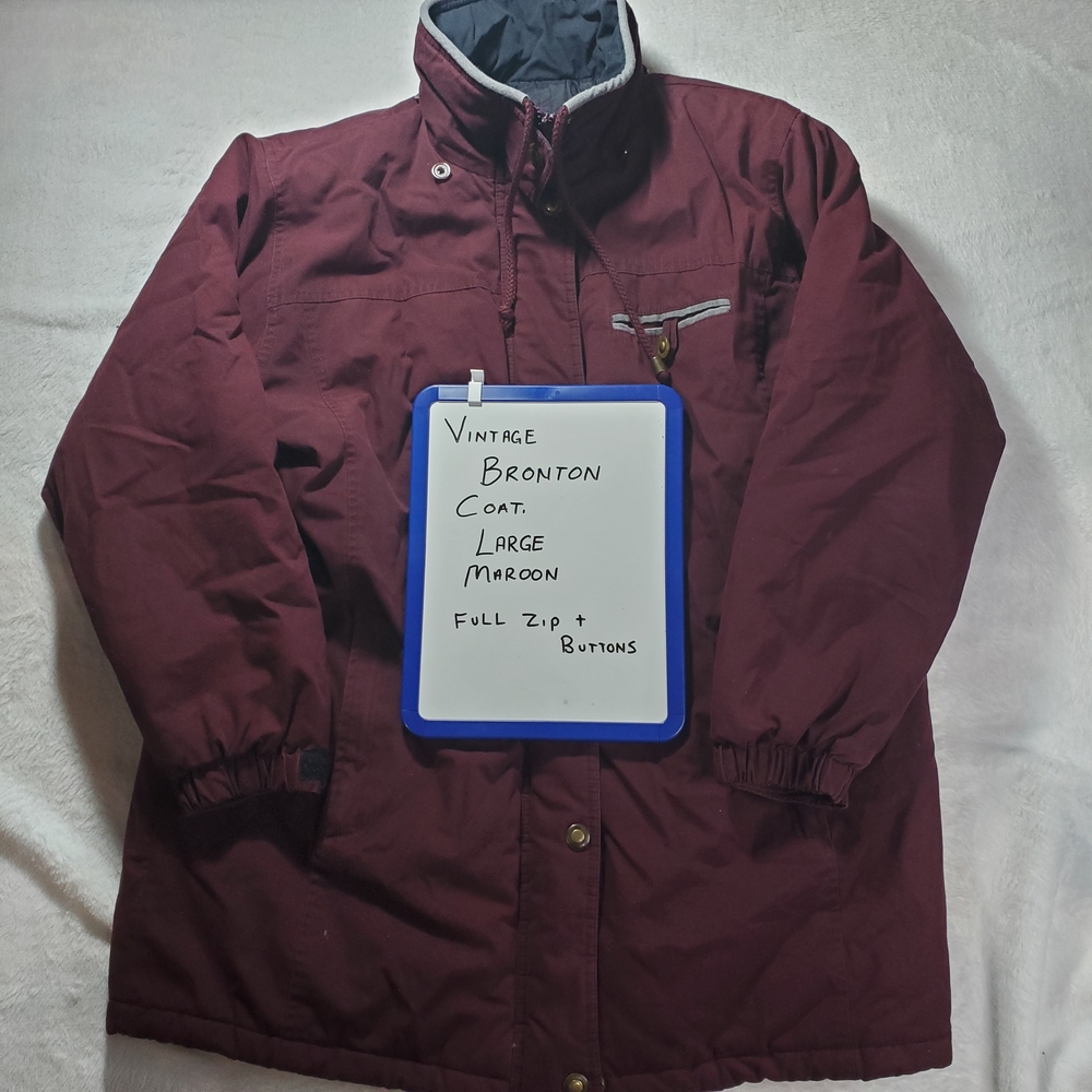 Bonton Burgundy Puffer Coat